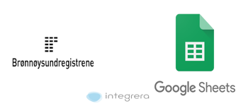 Brønnøysundregistrene + Google Sheets