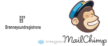 Brønnøysundregistrene + MailChimp