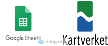 Google Sheets + Kartverket