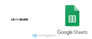 Le New Black + Google Sheets