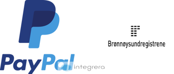 PayPal + Brønnøysundregistrene
